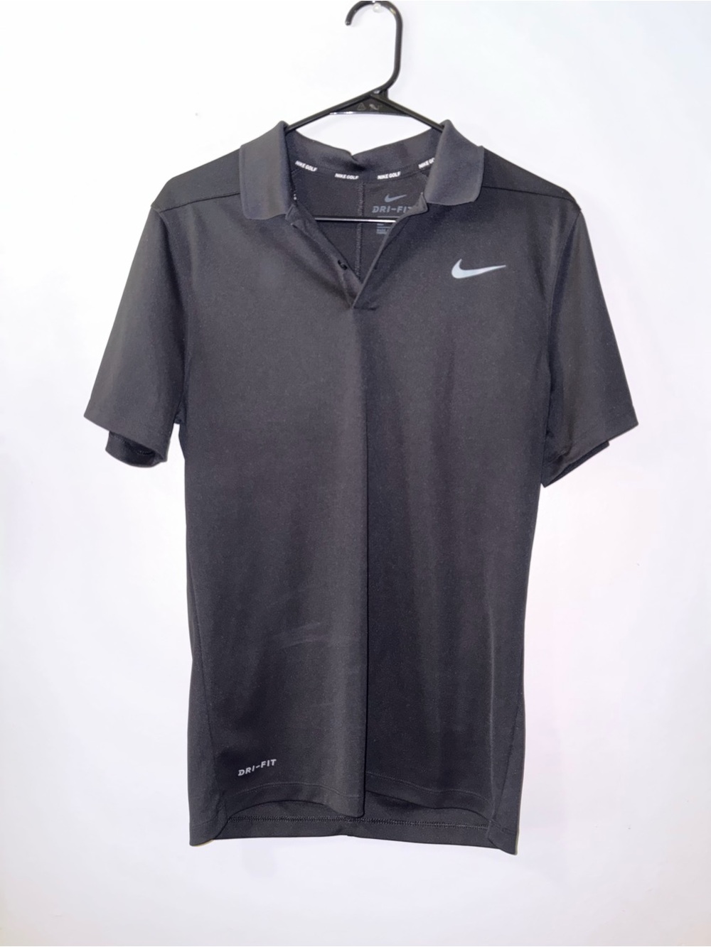 Nike Black Dri-FIT Polo with Reflective Swoosh